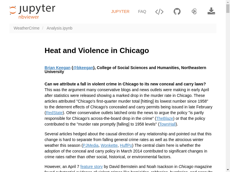 Preview of Heat and violence in Chicago