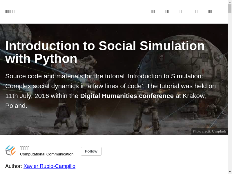 Preview of Social simulation