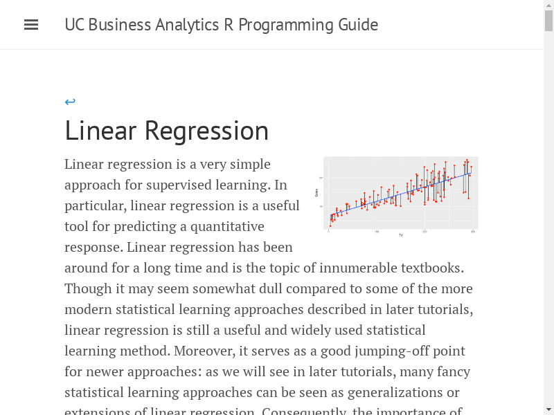 Preview of Linear regression