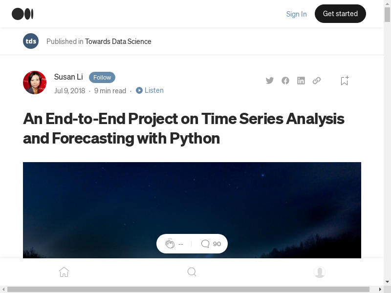 Preview of Time Series Analysis and Forecasting (sales data)