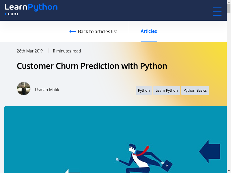 Preview of Predict customer churn