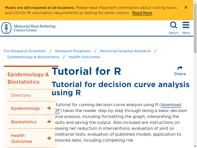 Preview of Decision Curve Analysis