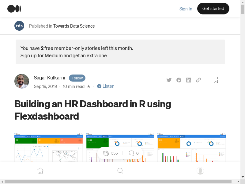 Preview of Build a Human Resources Dashboard