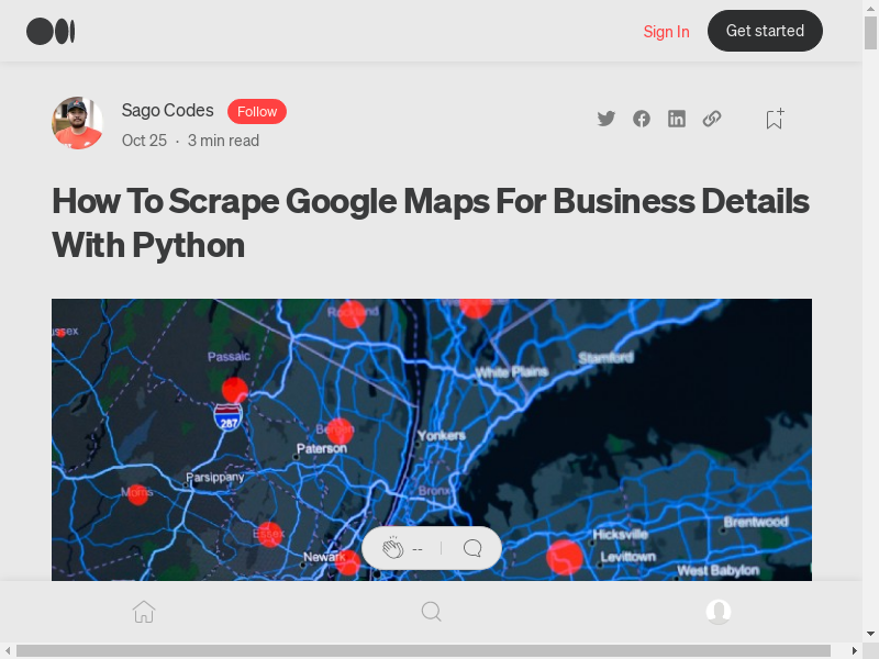 Preview of Scrape Google Maps For Business Details