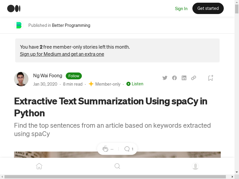 Preview of Extract Text Summaries