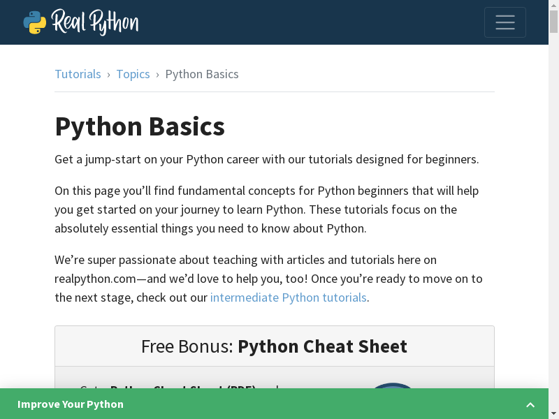 Preview of Getting started with Python