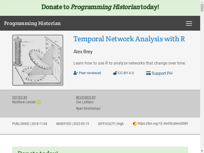Preview of Temporal network analysis